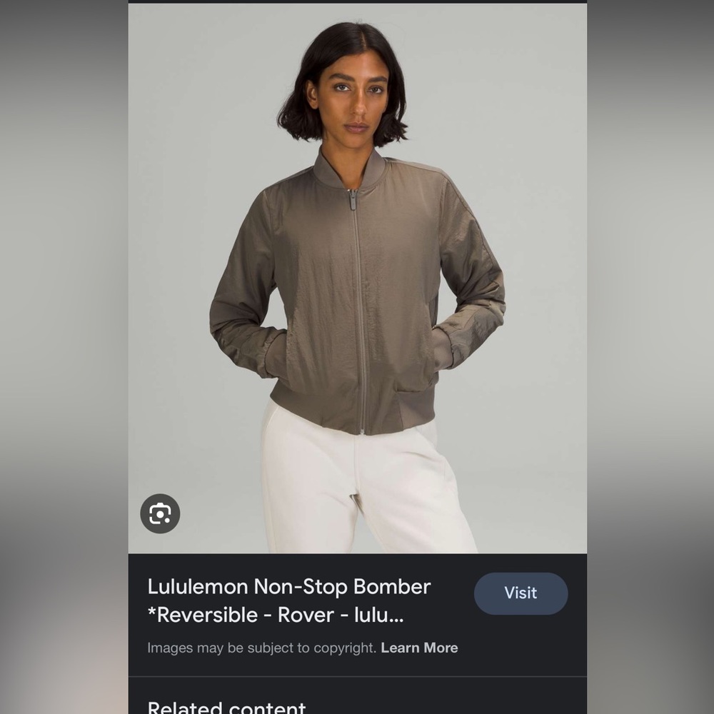 Lululemon Non-Stop Reversible Bomber